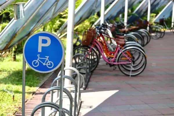 Sicherer Fahrradabstellplatz